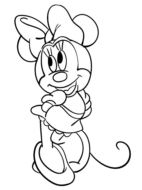 Minnie para Colorir : 50 desenhos para imprimir