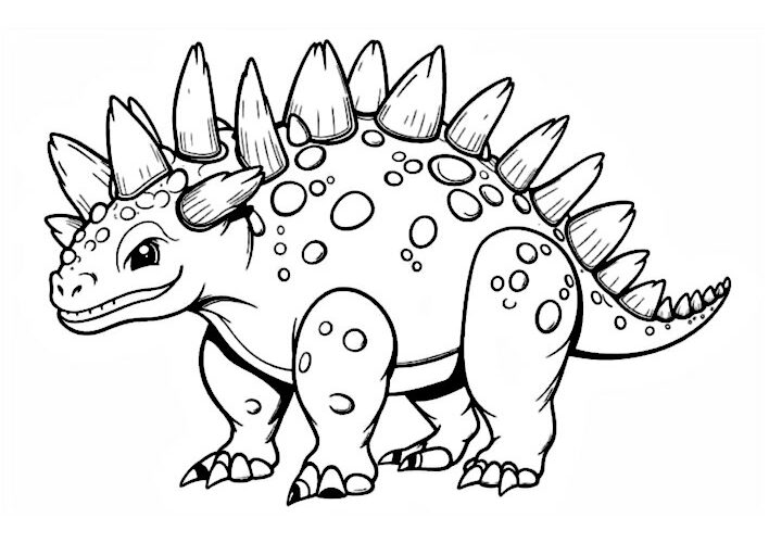 Desenho de Dinossauro para colorir