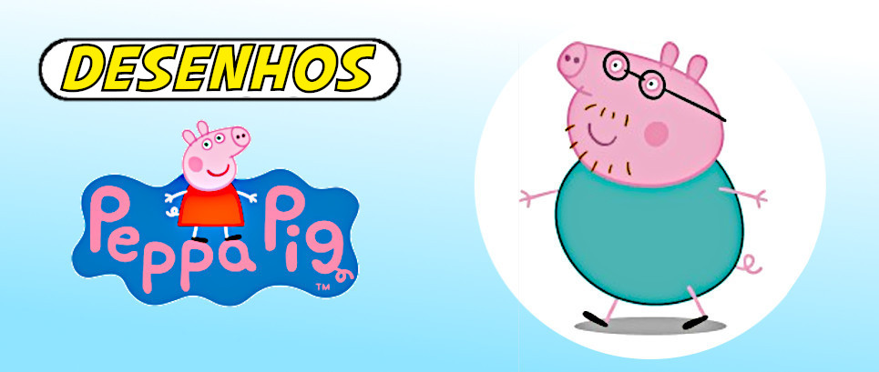 Desenho da Porquinha Peppa  Colorindo e desenhando a Peppa Pig Mamae Pig  Papai Pig e George 