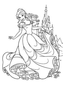 desenho de princesa para colorir