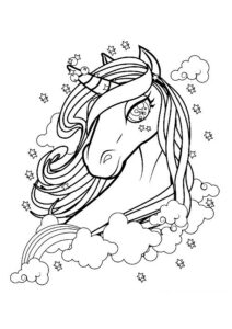 desenho de unicornio para colorir