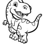 desenhos de dinossauros para colorir 7 –  – Desenhos para  Colorir