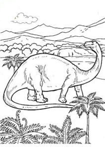 desenho dinossauro para colorir