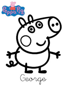 desenho peppa pig para colorir