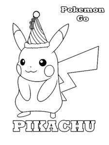 desenho pikachu para colorir