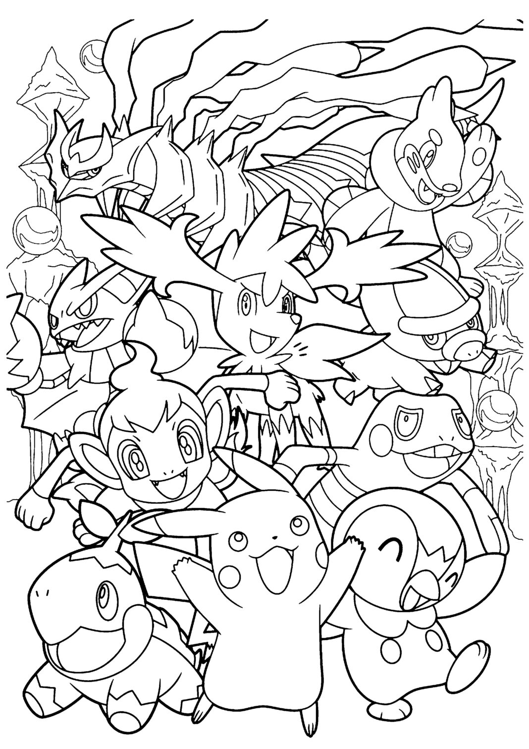 desenhos pokemon para colorir