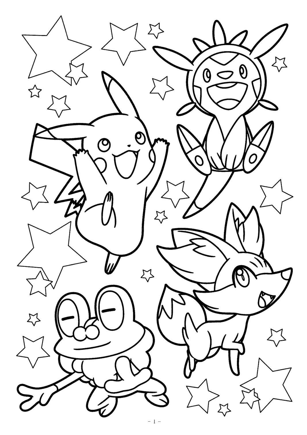 desenho pokemon para colorir