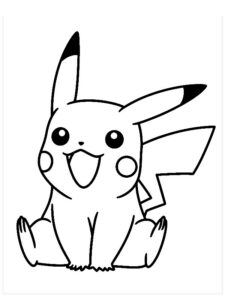 desenhos para colorir pikachu