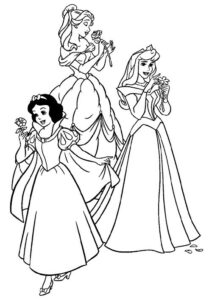 desenhos para colorir princesas