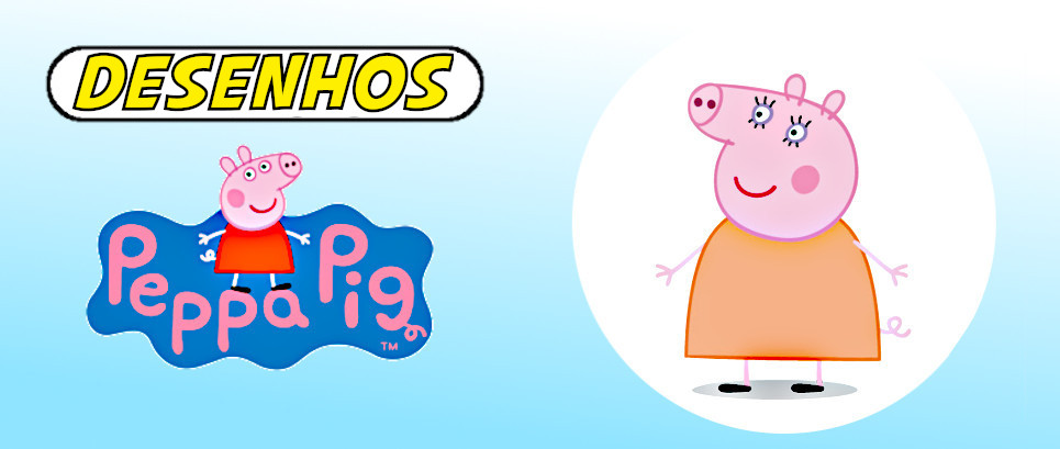 Peppa Pig desenho para colorir