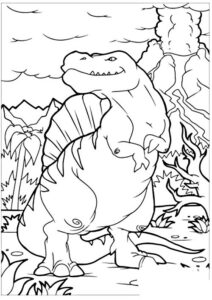 dinossauro desenho para colorir