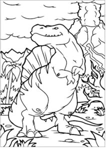dinossauro desenho para colorir