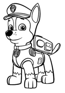 patrulha canina para colorir