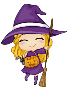 desenho de halloween bruxa