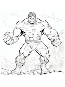 desenhos do hulk para colorir