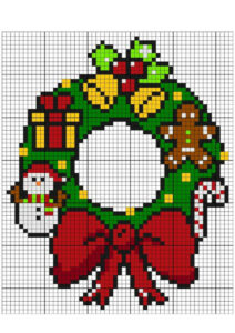 desenho pixel art natal