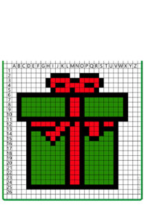 desenhos pixel art natal