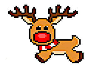 pixel art de natal