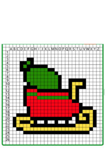 pixel art de natal