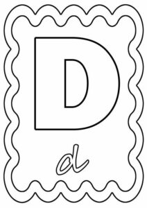 desenho com a letra d