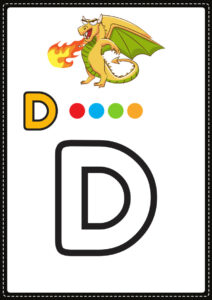 letra d para colorir