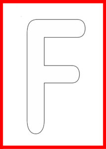 letra f para colorir