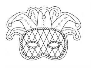 desenho de máscara de carnaval
