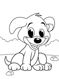 desenho para colorir cachorro