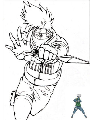 Kakashi Para Colorir : 15 Desenhos Para Imprimir