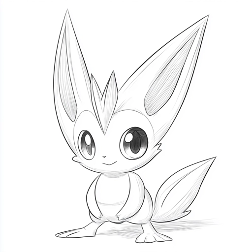 desenho para colorir e imprimir pokemon