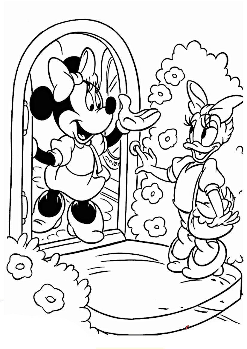 desenho para colorir da minnie