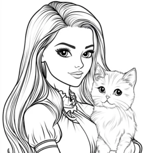 desenho para imprimir da barbie