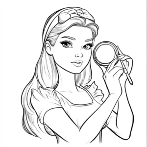 desenho para imprimir da barbie