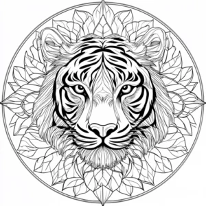 mandala para colorir de animais