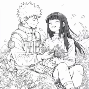 desenho da hinata