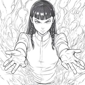 desenho para colorir hinata