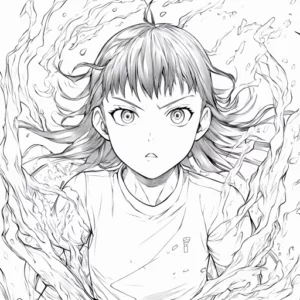 desenho para colorir hinata