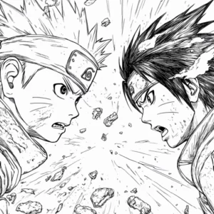 desenhos de naruto e sasuke para colorir