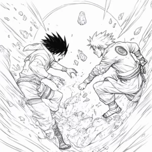 desenhos de naruto e sasuke para colorir