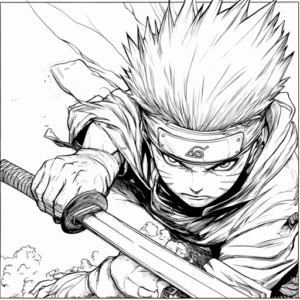 desenhos naruto para colorir