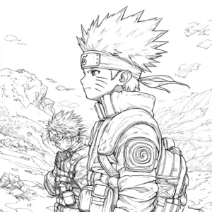 desenhos naruto para colorir