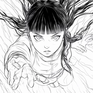 desenhos para colorir hinata