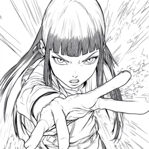 hinata para colorir