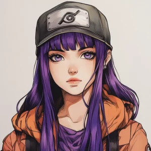 hinata para colorir