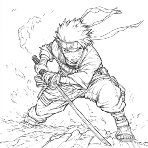 personagens de naruto para colorir