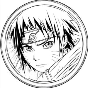 desenho do sasuke