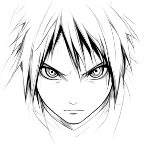 desenho do sasuke