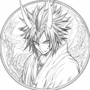 desenho para colorir sasuke