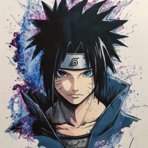 desenho sasuke