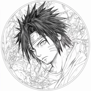 sasuke para colorir